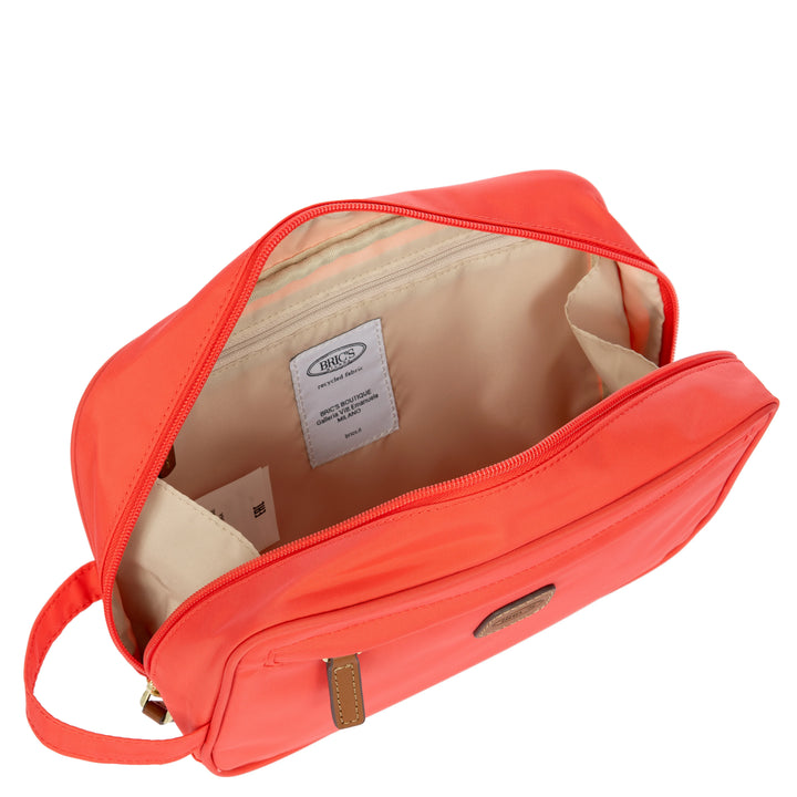 Binnenkant  van de Bric's toilettas in poppy #kleur_poppy