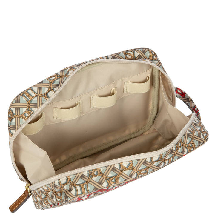 Binnenkant van de Bric's toilettas in Macramé #kleur_Macramé