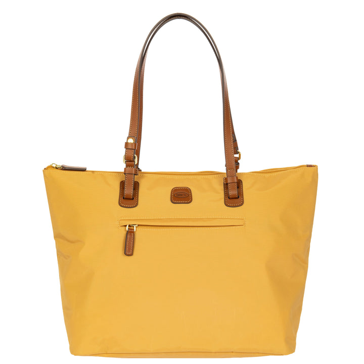 Voorkant van de Bric's grote shopper in honey #kleur_honey