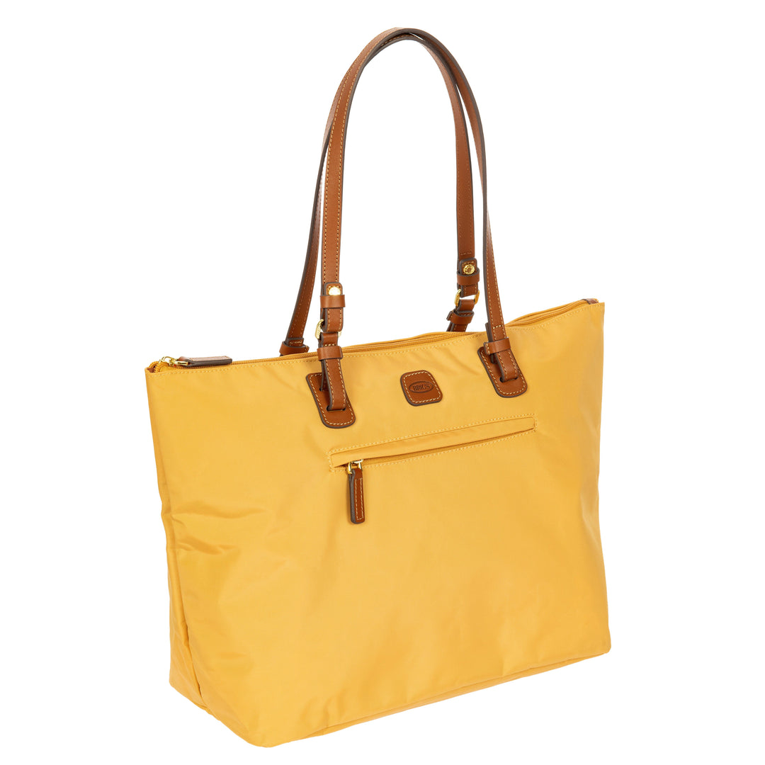 Voorzijde van de Bric's grote shopper in honey #kleur_honey