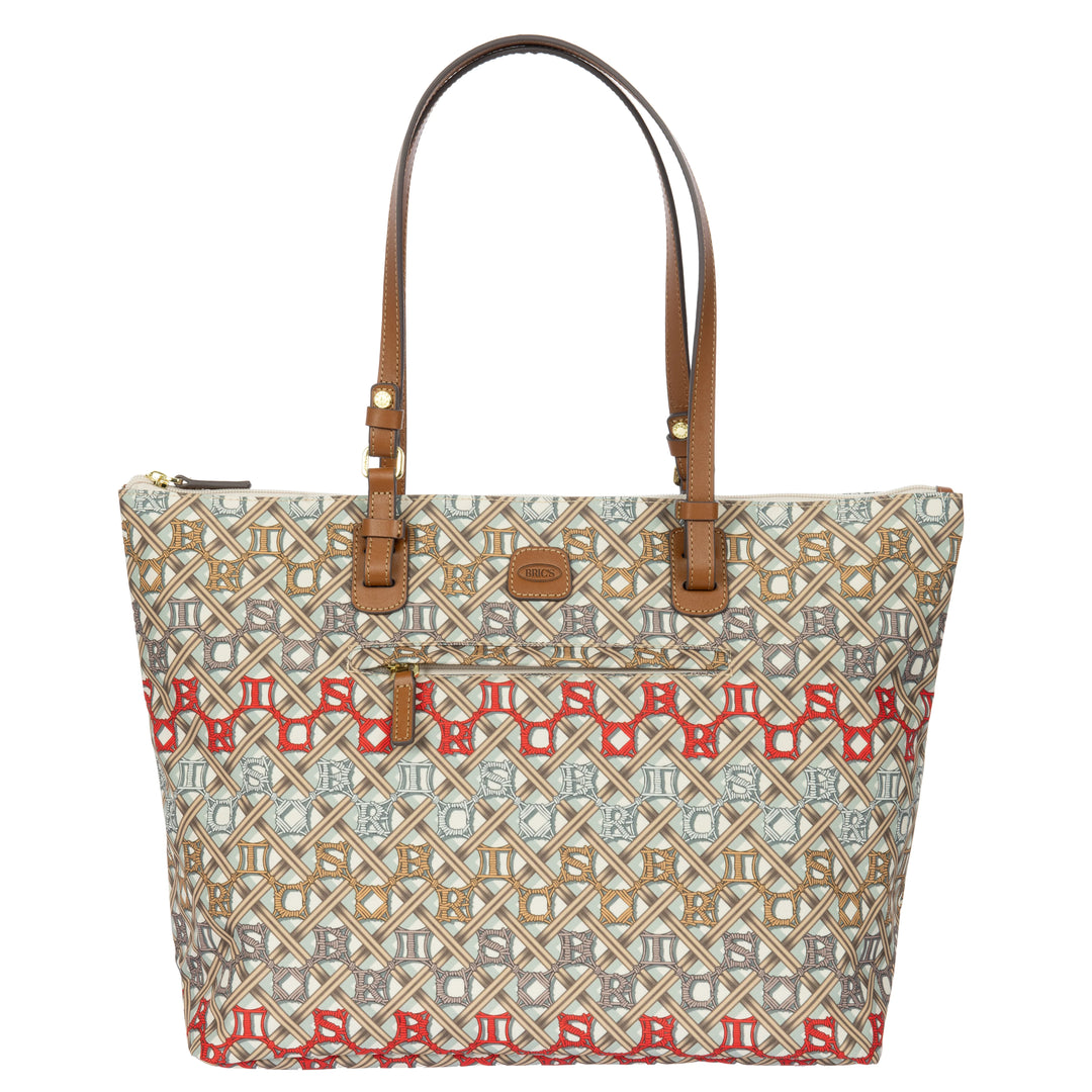Voorkant van de Bric's grote shopper in Macramé #kleur_macrame