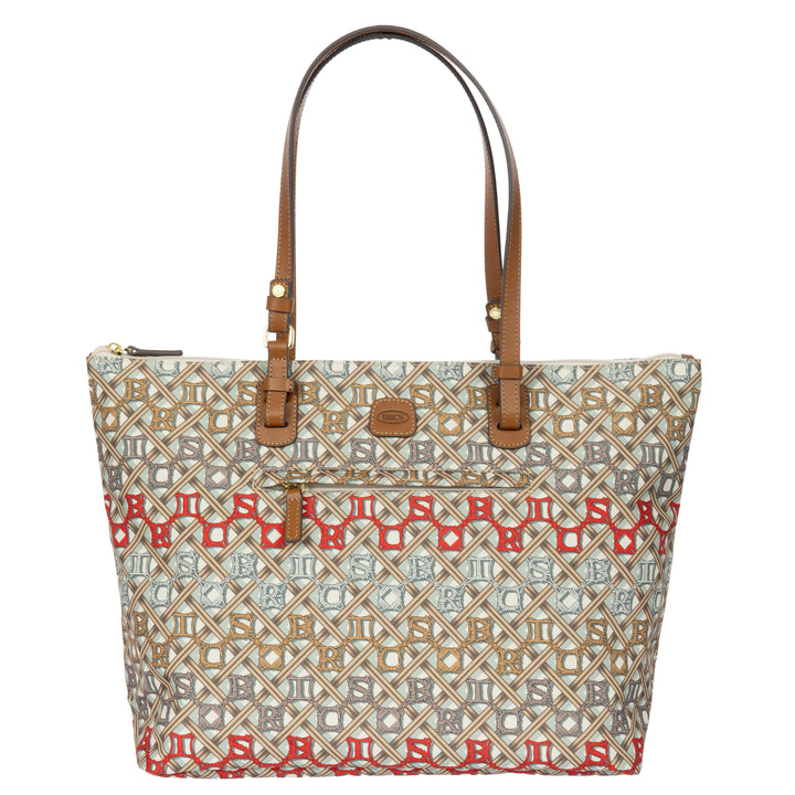 Voorkant van de Bric's grote shopper in Macramé #kleur_macrame