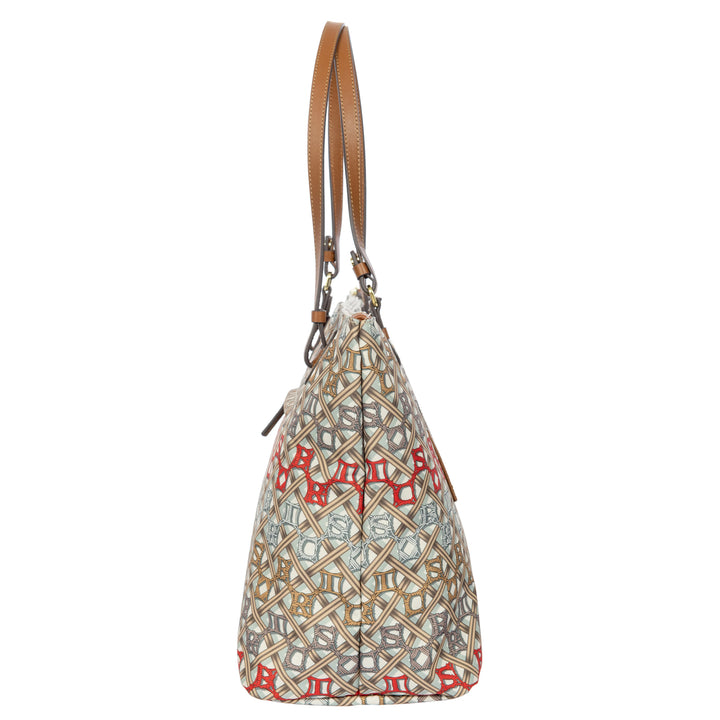 van het materiaal van de Bric's grote shopper in Macramé in gebruik #kleur_macrame