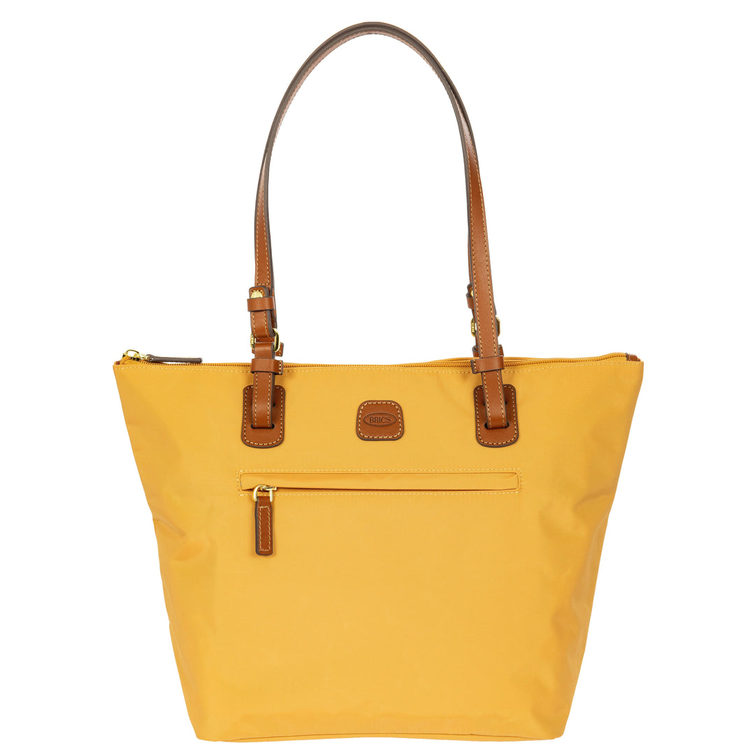Voorkant van de Bric's middelmaat shopper in honey #kleur_honey