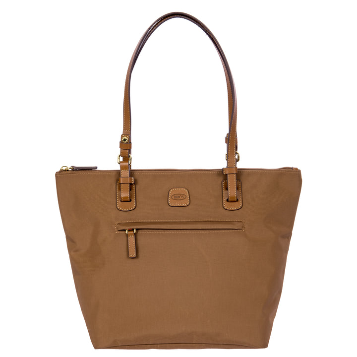 Voorkant van de middelmaat shopper van Brics #kleur_brownie