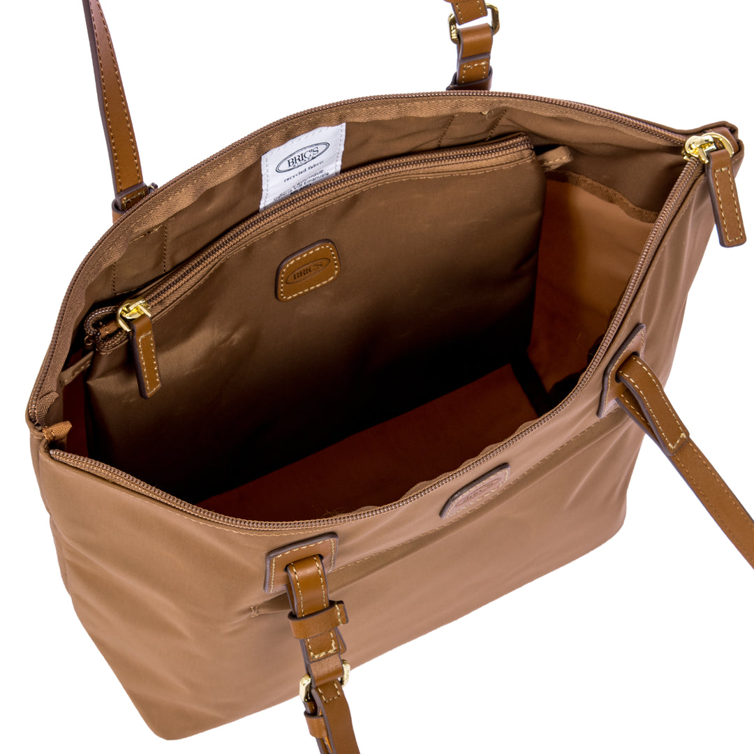 Binnenkant van de middelmaat shopper van Brics #kleur_brownie