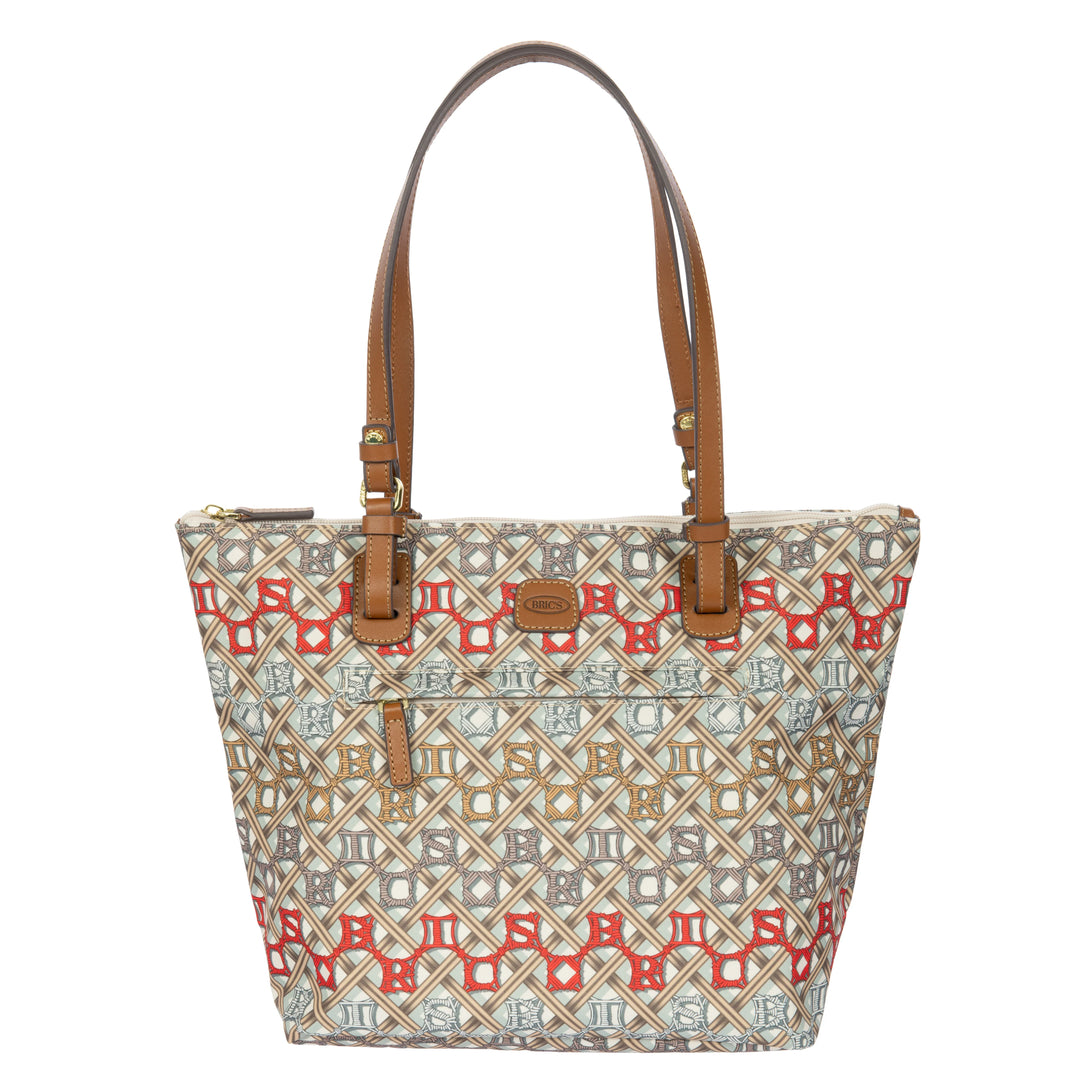 Voorkant van de Bric's middelmaat shopper in Macrame #kleur_macrame