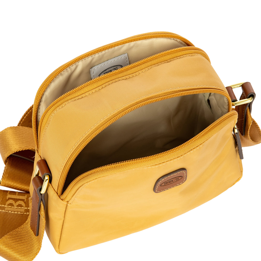 Binnenkant van de Bric's 45085 crossbodytas in honey #kleur_honey