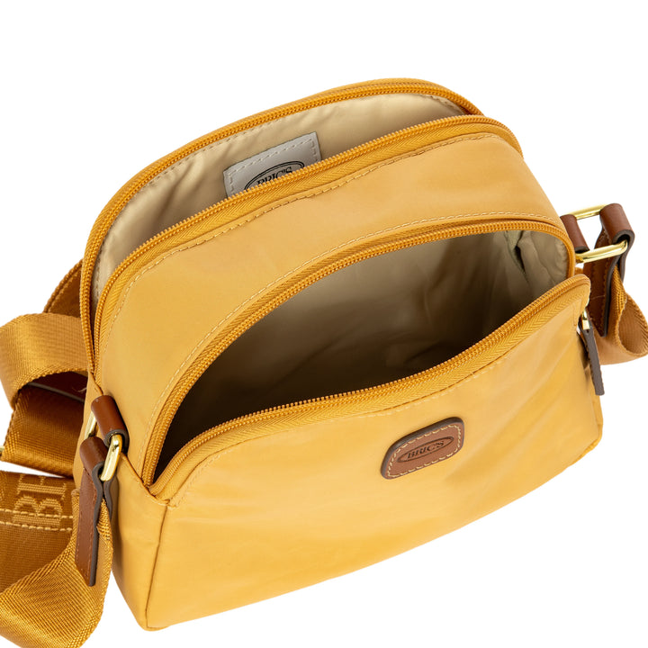 Binnenkant van de Bric's 45085 crossbodytas in honey #kleur_honey