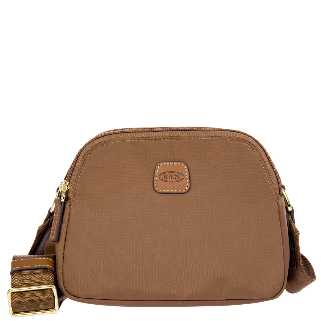Voorkant van de Brics's crossbody tas #kleur_brownie