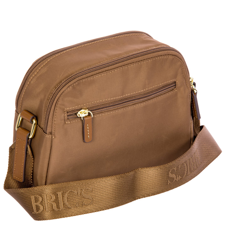 Achterkant van de Brics's crossbody tas #kleur_brownie