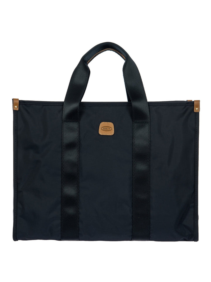Voorkant van de grote laptop tas van Bric's #kleur_navy