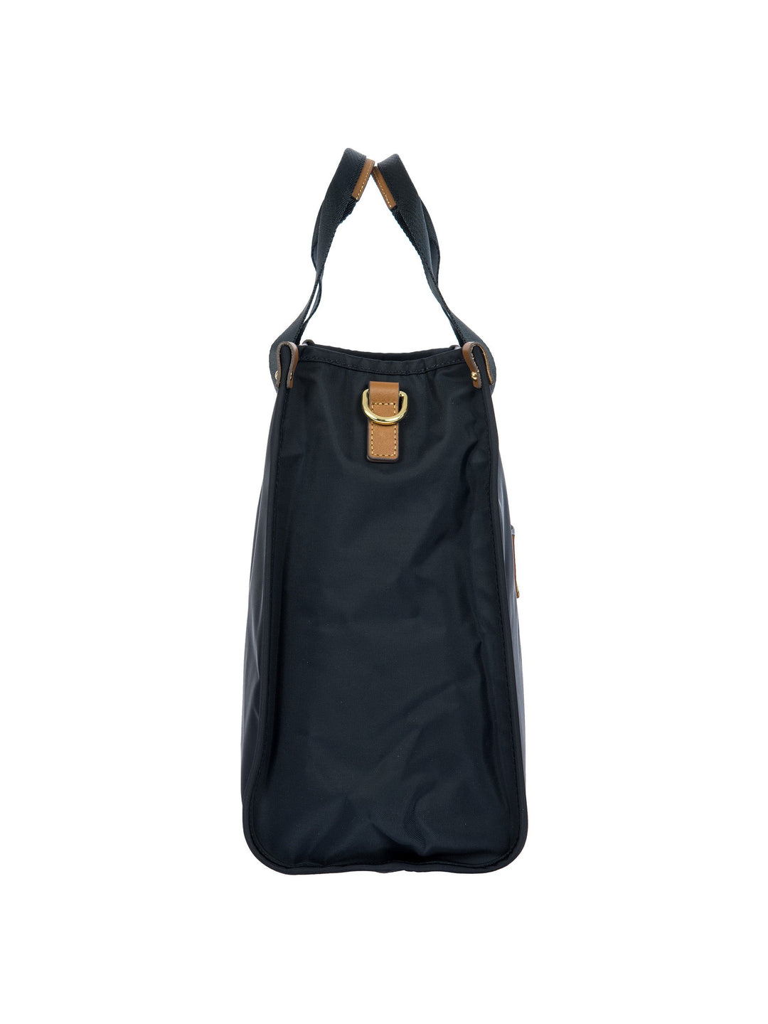 Zijkant van de grote laptop tas van Bric's #kleur_navy