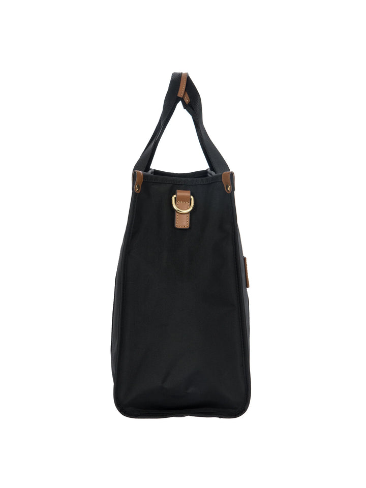 Zijkant van de grote laptop tas van Bric's #kleur_navy