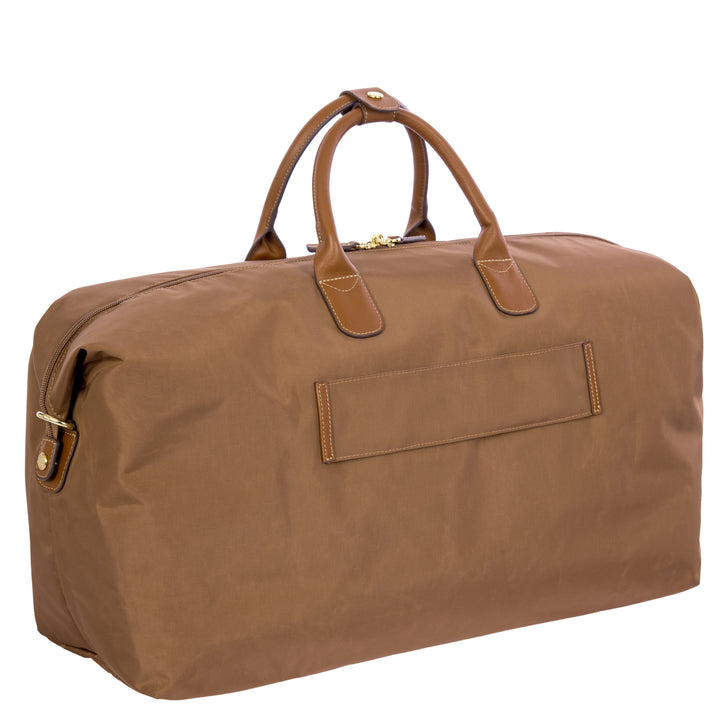 Achterkant van de Bric's grote weekendtas #kleur_brownie