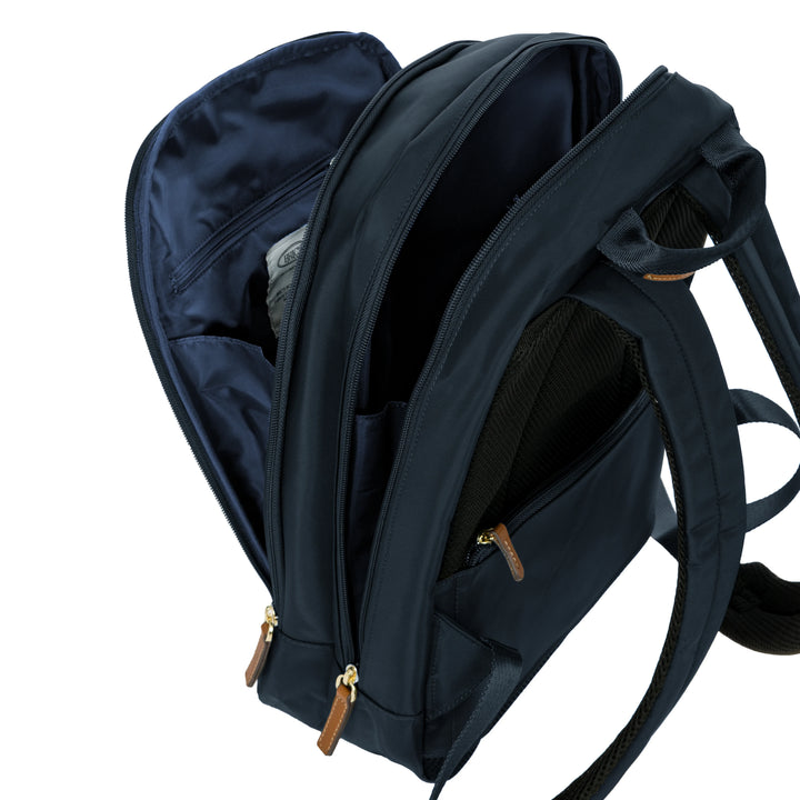 Binnenkant van de Bric's X-collection in het navy #kleur_navy