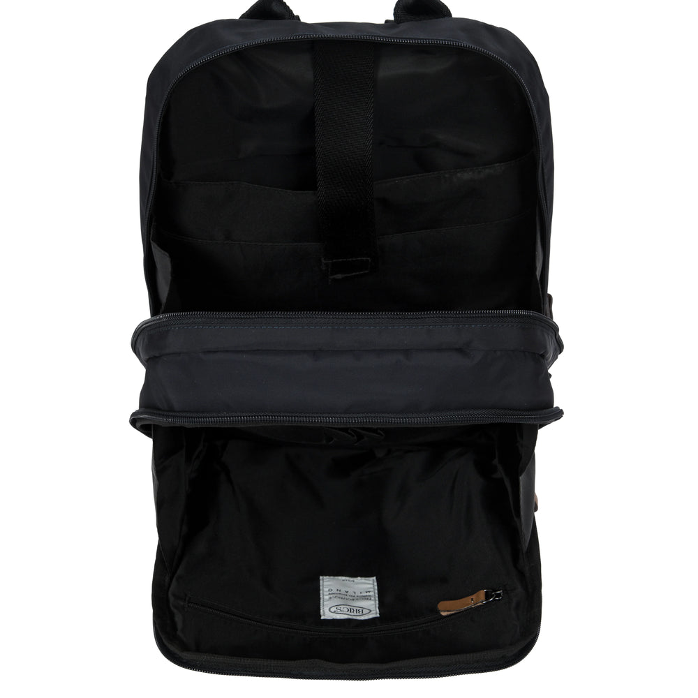Binnenkant van de Bric's X-collection in het zwart #kleur_zwart