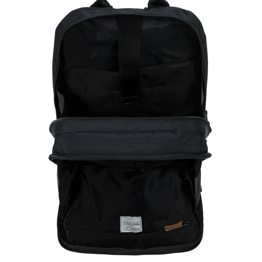Binnenkant van de Bric's X-collection in het zwart #kleur_zwart