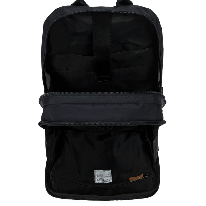 Binnenkant van de Bric's X-collection in het zwart #kleur_zwart