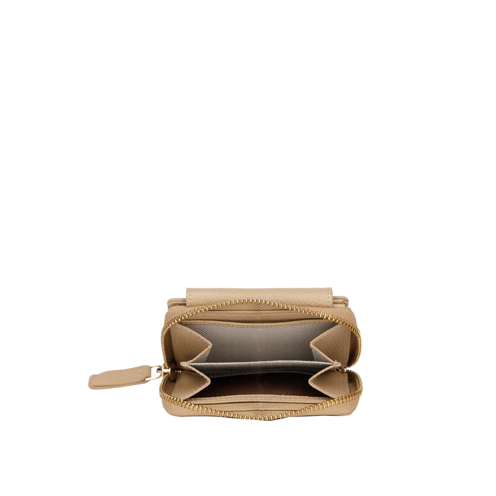 Muntgeldbakje Bellicci Capucine dames portemonnee beige #kleur_beige