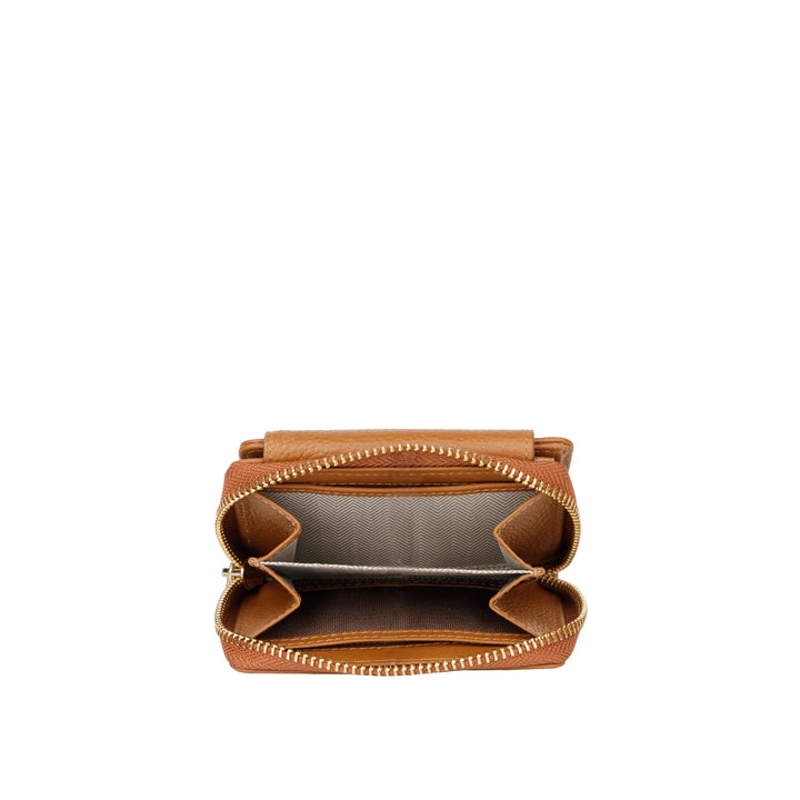 Muntgeldbakje Bellicci Capucine dames portemonnee cognac #kleur_cognac