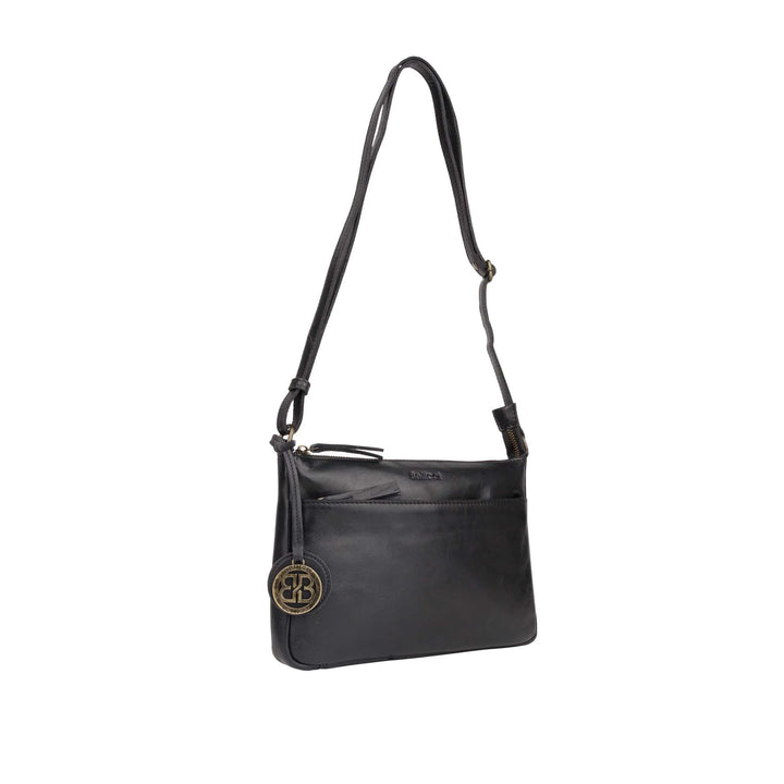 Voorzijde Bellicci Cecillia crossover tas #kleur_zwart