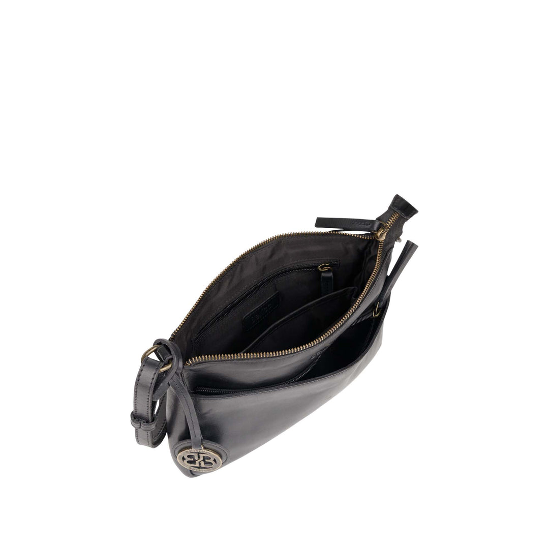 Binnenkant Bellicci Cecillia crossover tas #kleur_zwart