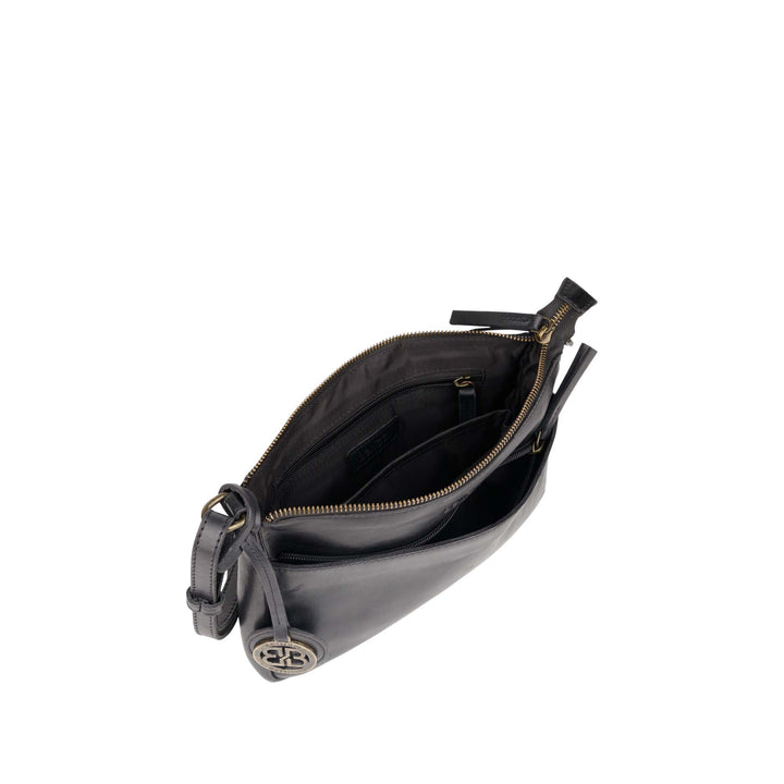 Binnenkant Bellicci Cecillia crossover tas #kleur_zwart