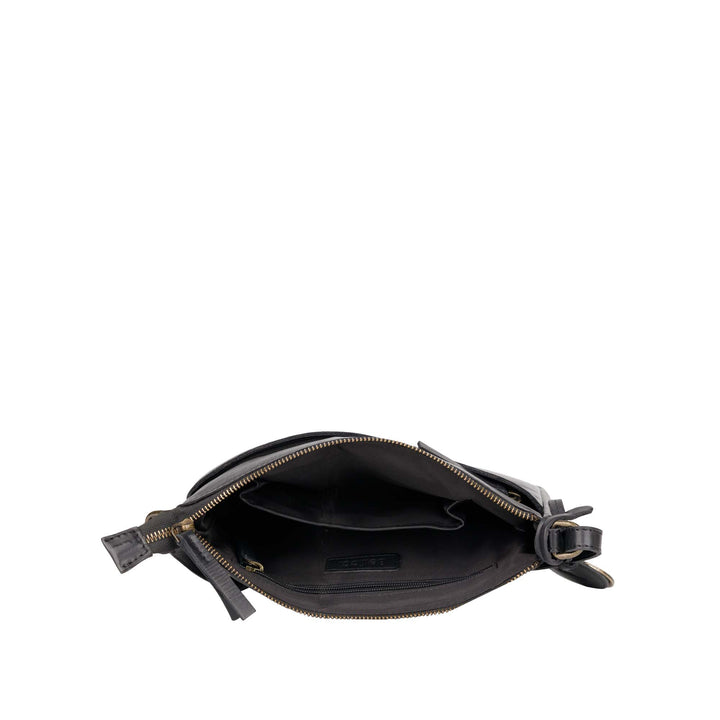 Binnenkant Bellicci Cecillia crossover tas #kleur_zwart