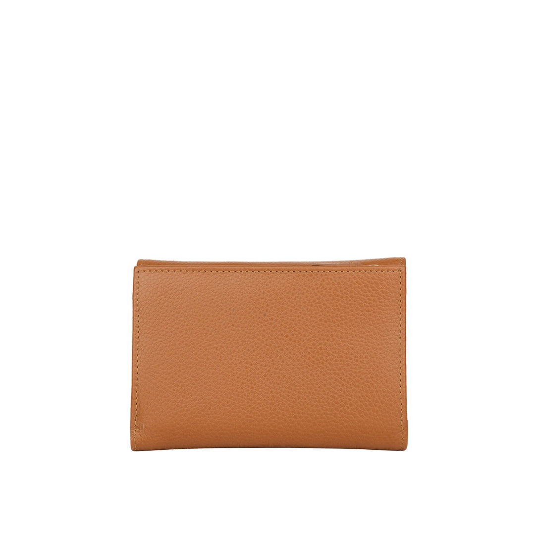 Achterkant Bellicci Clementine dames portemonnee #kleur_cognac