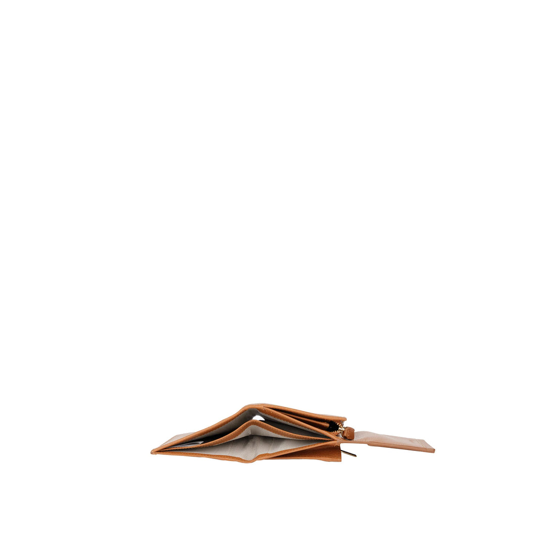 Bovenkant Bellicci Clementine dames portemonnee #kleur_cognac