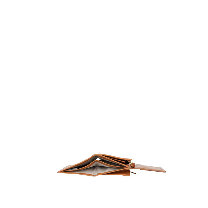 Bovenkant Bellicci Clementine dames portemonnee #kleur_cognac