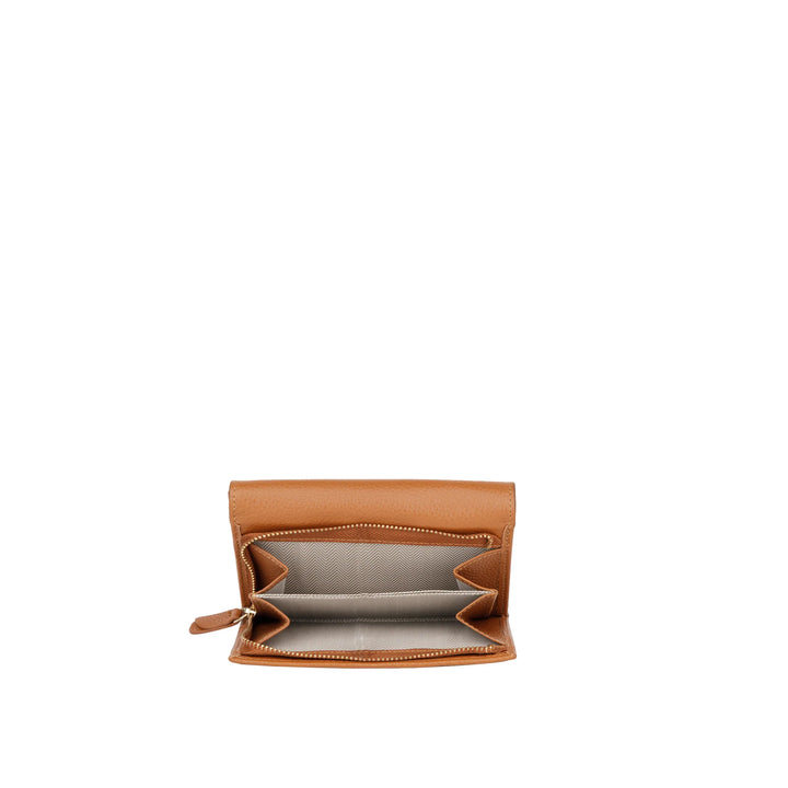 Muntgeldbakje Bellicci Clementine dames portemonnee #kleur_cognac