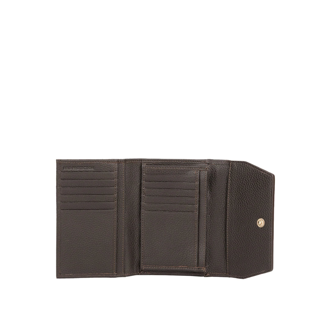 Binnenkant Bellicci Clementine dames portemonnee #kleur_donkerbruin