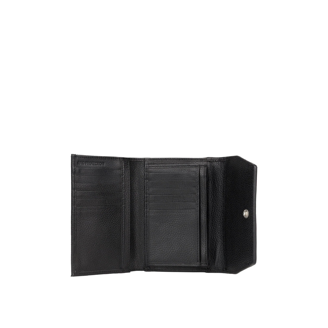 Binnenkant Bellicci Clementine dames portemonnee #kleur_zwart