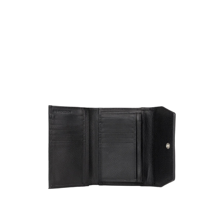 Binnenkant Bellicci Clementine dames portemonnee #kleur_zwart