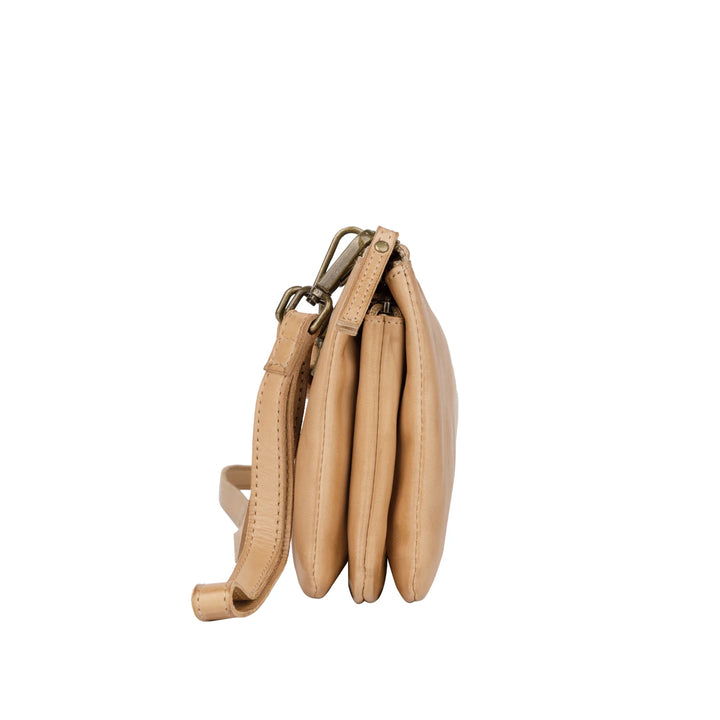 Zijkant van de Bellicci Glenda beige #kleur_beige