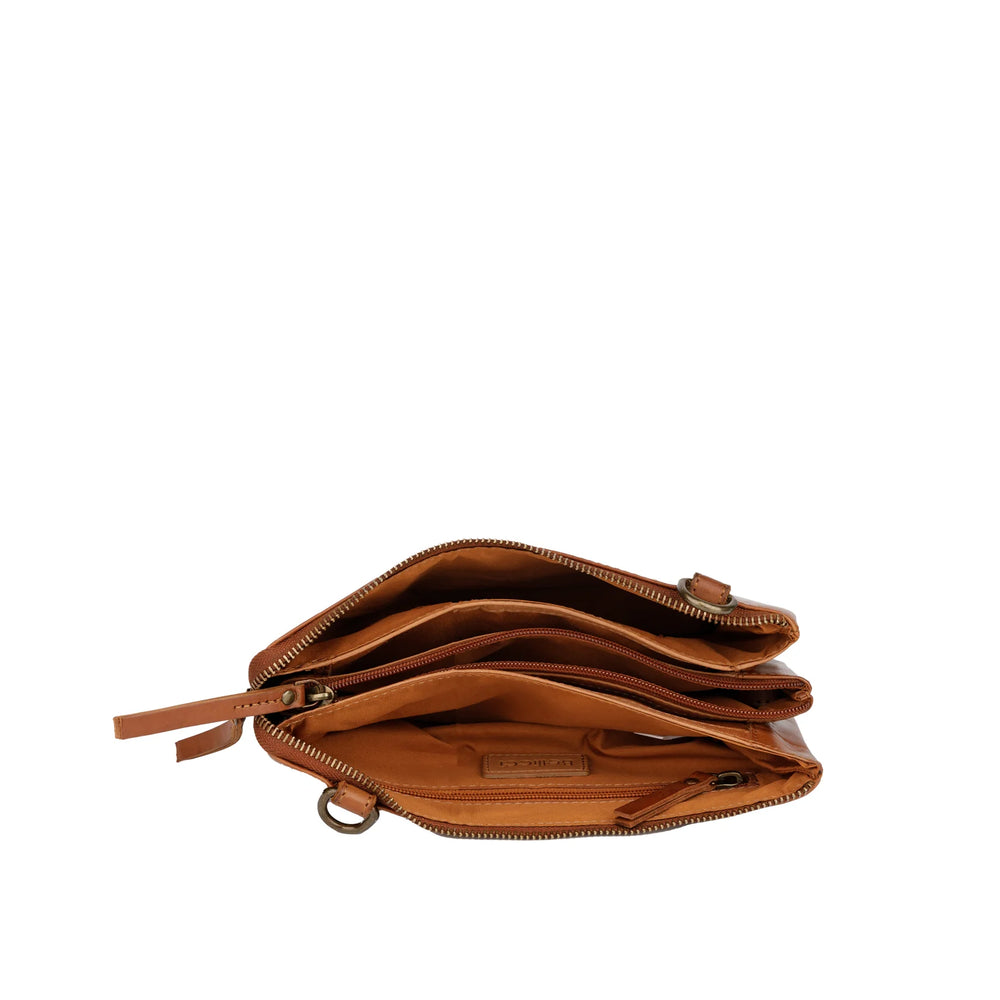 Binnenkant van de Bellicci Glenda cognac #kleur_cognac