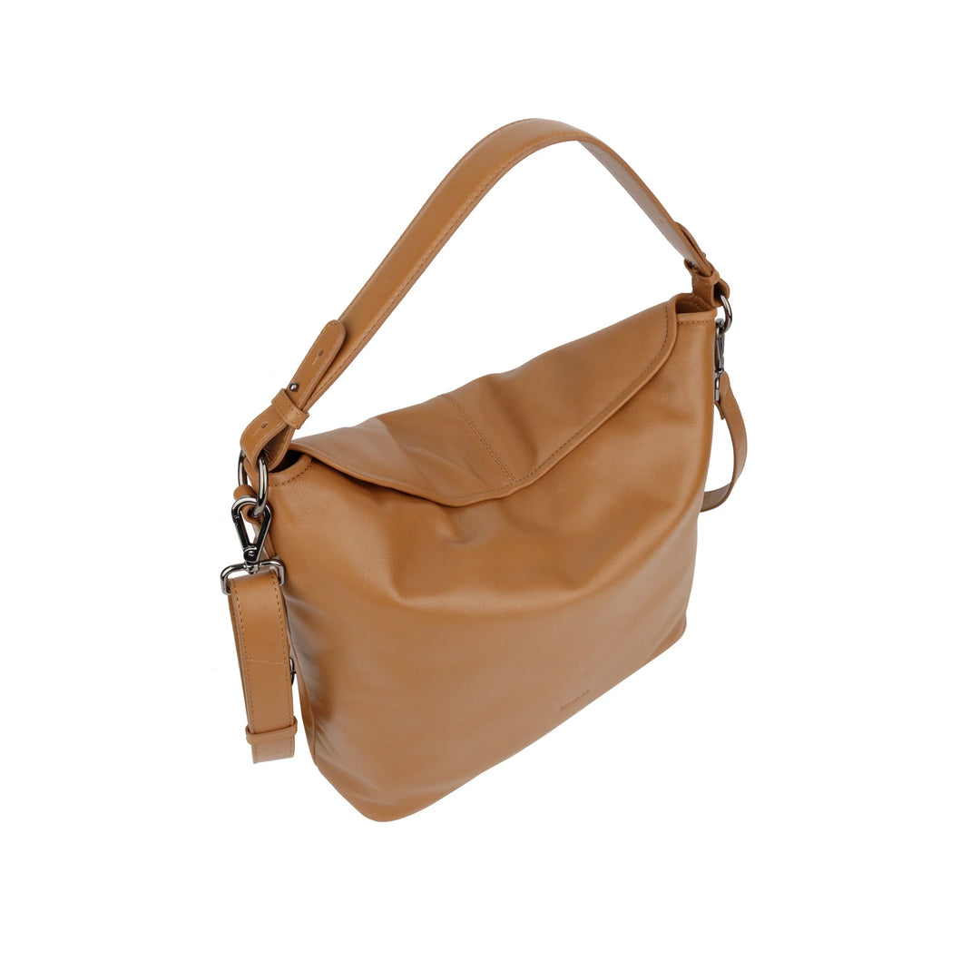 Bovenkant Bellicci peggy hobo schoudertas #kleur_cognac
