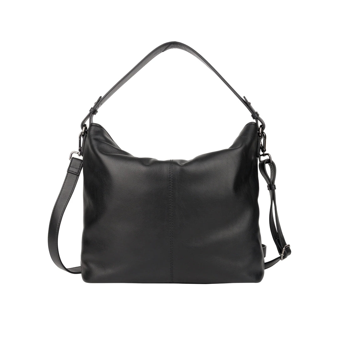 Achterkant Bellicci peggy hobo schoudertas #kleur_zwart