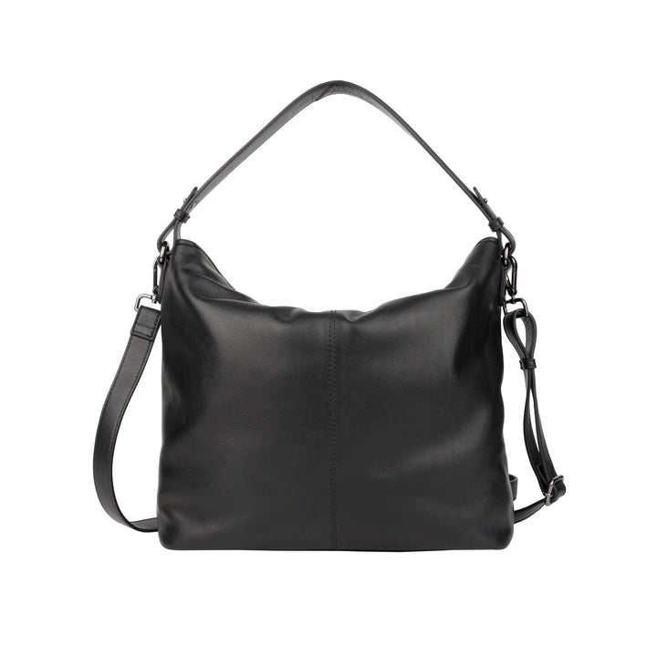 Achterkant Bellicci peggy hobo schoudertas #kleur_zwart