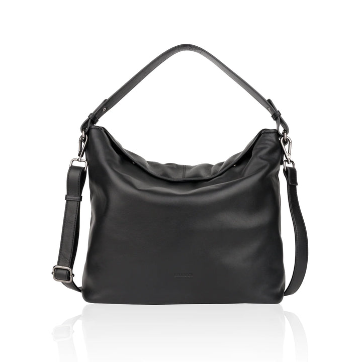 Voorkant Bellicci peggy hobo schoudertas #kleur_zwart