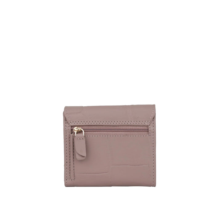 Achterkant Bellicci Venus kleine dames portemonnee #kleur_lavendel 