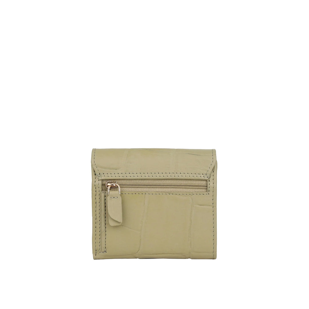 Achterkant Bellicci Venus kleine dames portemonnee #kleur_mintgroen