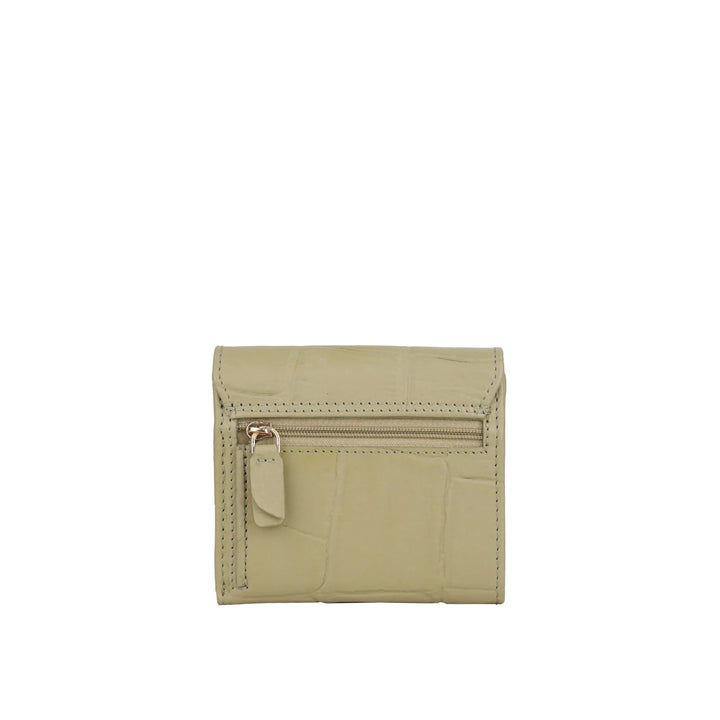 Achterkant Bellicci Venus kleine dames portemonnee #kleur_mintgroen