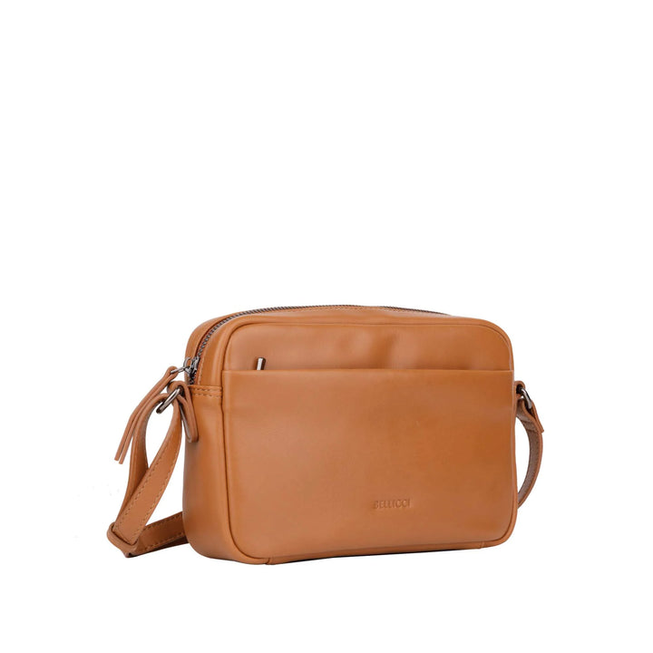 Voorzijde Bellicci pia crossover mintgroen #kleur_cognac