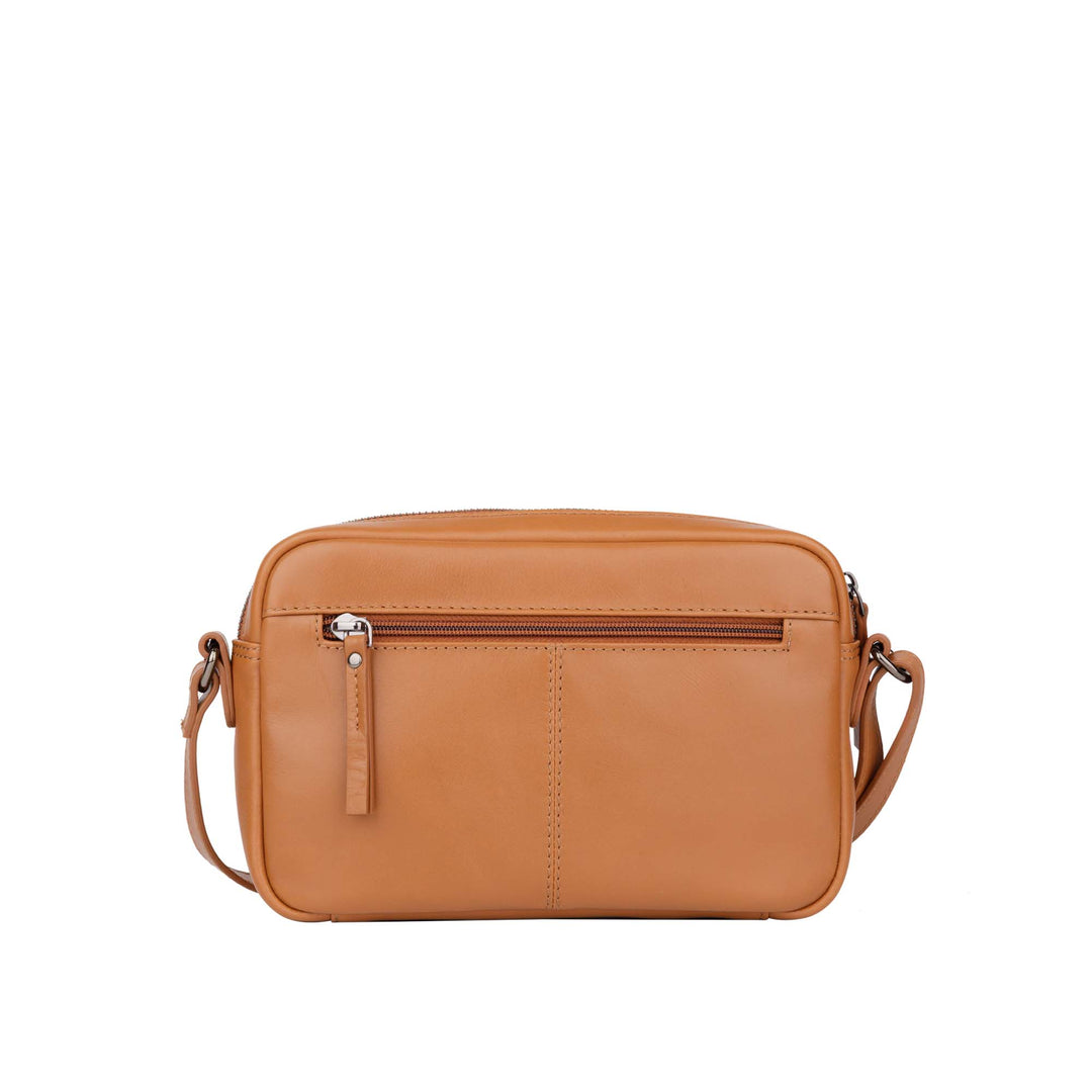 Achterkant Bellicci pia crossover mintgroen #kleur_cognac