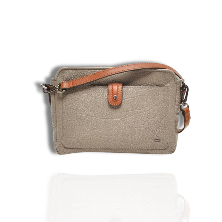 Voorkant Berba 060 crossbodytas taupe #kleur_taupe