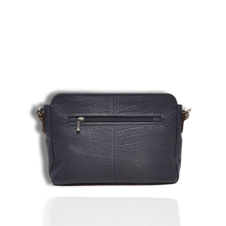 Achterkant Berba 060 leren crossbodytas Navy #kleur_navy