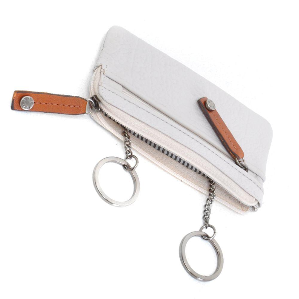 Binnenkant Berba leren sleuteletui wit #kleur_wit